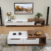 TV table with coffee table